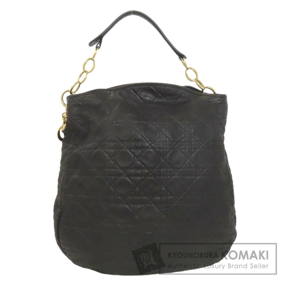 Christian Dior Cannage Hobo Bag Calfskin